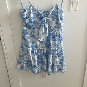 Pretty blue and white sun dress
